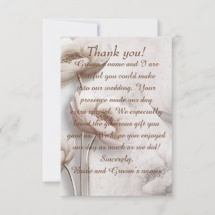 Cartões de agradecimentos De Casamento De Lotus F
