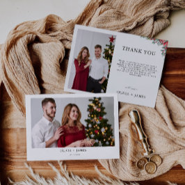 Cartões de agradecimentos de Casamento de Natal