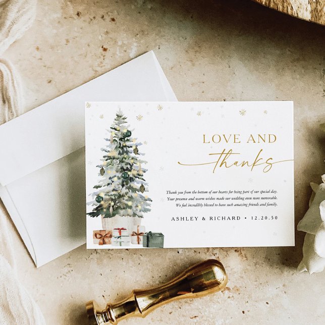 Cartões de agradecimentos de Casamento de Natal Pi (Criador carregado)