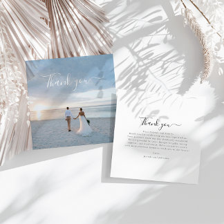 Cartões de agradecimentos de Casamento de Nota Pla