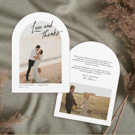 Cartões de agradecimentos de Casamento de Obrigado