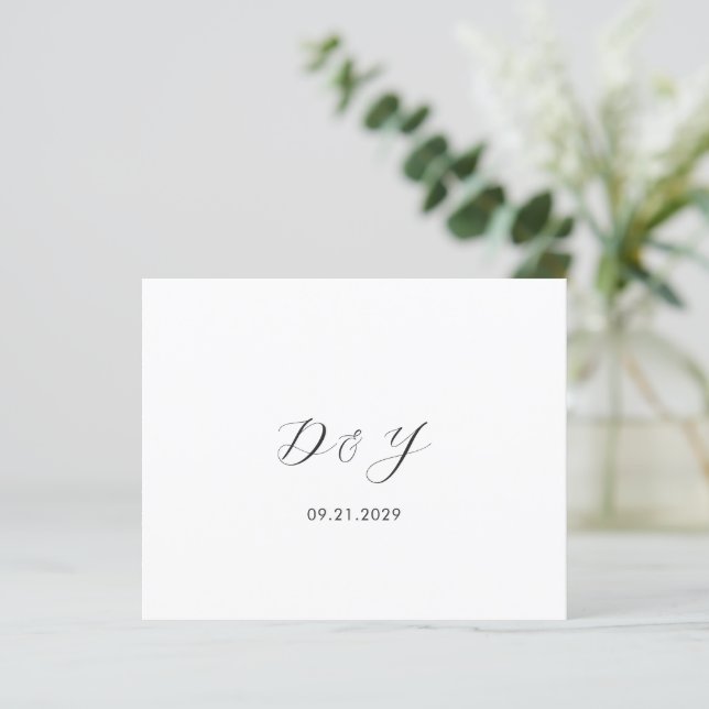 Cartões de agradecimentos de Casamento de Orçament (Em pé/Frente)