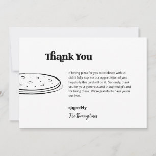 Cartões de agradecimentos De Casamento De Pizza Li