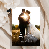 Cartões de agradecimentos de Casamento de Script B
