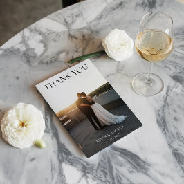 Cartões de agradecimentos de Casamento de Script C