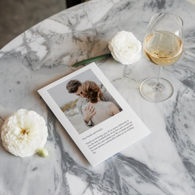 Cartões de agradecimentos de Casamento de Script C (Criador carregado)