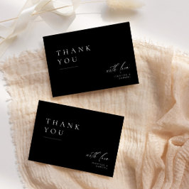 Cartões de agradecimentos de Casamento de Tipograf