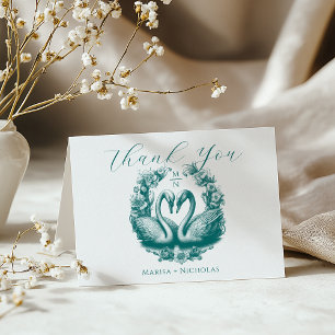 Cartões de agradecimentos de Casamento do Lago Tea