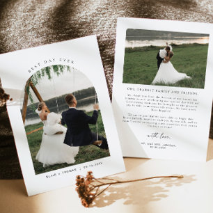 Cartões de agradecimentos de Casamento do Melhor D