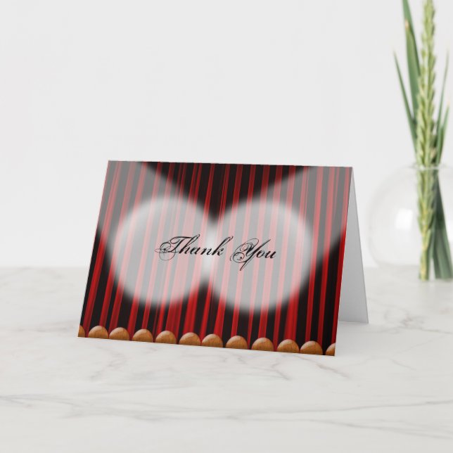 Cartões de agradecimentos de Casamento do Palco da (Frente)