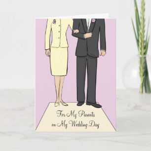 Cartões de agradecimentos de Casamento dos Pais