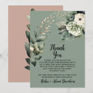 Cartões de agradecimentos de Casamento e Taupe de