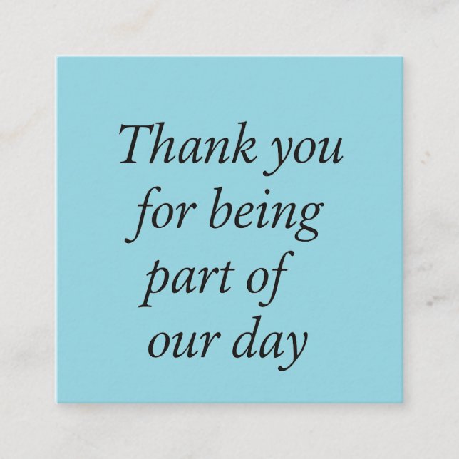 Cartões de agradecimentos De Casamento Elegante -  (Frente)