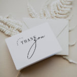 Cartões de agradecimentos de Casamento Elegante Mi<br><div class="desc">Este é um cartões de agradecimentos moderno minimalista com um emparelhamento de fontes ousado e elegante. Edite todas as cores de texto e fonte e fundo. // Para itens correspondentes, visite a coleção "ASPEN" na loja Sinceramente by Nicole Zazzle. * Se você gosta deste design, mas não o vê disponível...</div>