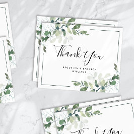 Cartões de agradecimentos de Casamento Eucalyptus
