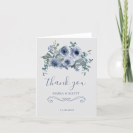 Cartões de agradecimentos de Casamento Floral Bran