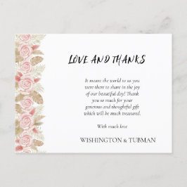 Cartões de agradecimentos de Casamento Floral Chic