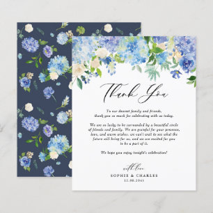 Cartões de agradecimentos de Casamento Floral de H