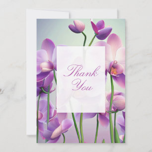 Cartões de agradecimentos De Casamento Floral De O