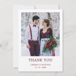 Cartões de agradecimentos de Casamento Fotográfico