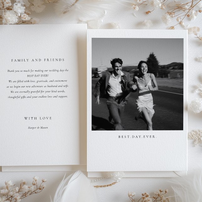 cartões de agradecimentos De Casamento Fotográfico (Criador carregado)