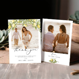 Cartões de agradecimentos de Casamento Fotográfico