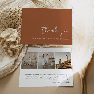CARTÕES DE AGRADECIMENTOS de Casamento Fotográfico