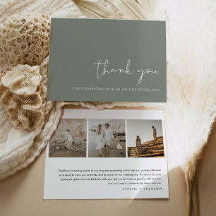 CARTÕES DE AGRADECIMENTOS de Casamento Fotográfico