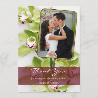 Cartões de agradecimentos de Casamento Fotográfico