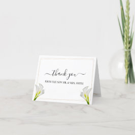 Cartões de agradecimentos de Casamento Greenery Ca