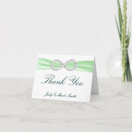 Cartões de agradecimentos de Casamento Infinito do