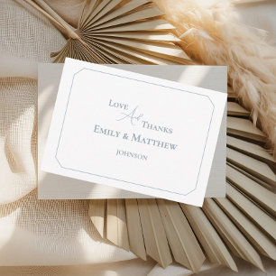 Cartões de agradecimentos de Casamento Minimalista