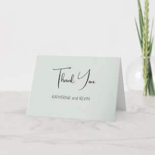 Cartões de agradecimentos de Casamento Minimalista