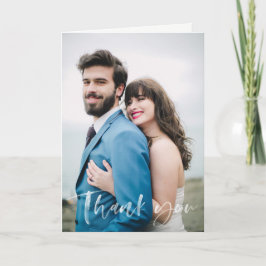 Cartões de agradecimentos de Casamento Moderno com