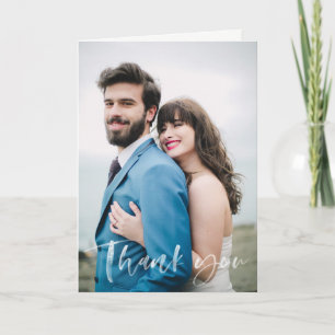 Cartões de agradecimentos de Casamento Moderno com