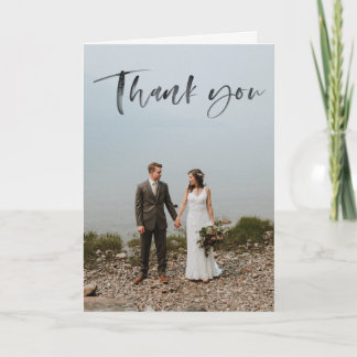 Cartões de agradecimentos de Casamento Moderno com