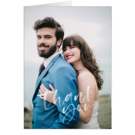 Cartões de agradecimentos de Casamento Moderno com