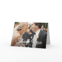 Cartões de agradecimentos de Casamento Personaliza