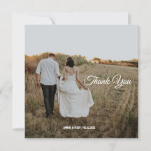 Cartões de agradecimentos de casamento personaliza