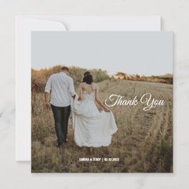 Cartões de agradecimentos de casamento personaliza