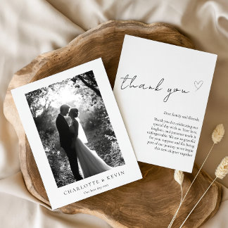 Cartões de agradecimentos de Casamento Personaliza