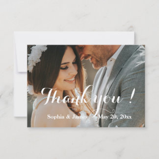 Cartões de agradecimentos de Casamento Personalizá