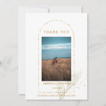 Cartões de agradecimentos De Casamento Plana Com F