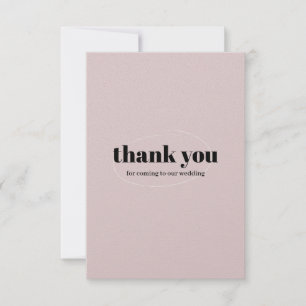 Cartões de agradecimentos de Casamento Rosa-Rosa-B