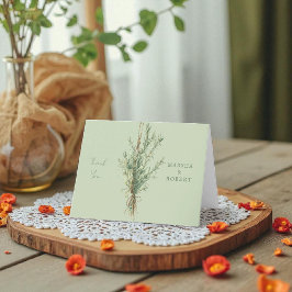 Cartões de agradecimentos de Casamento Rosemary Co
