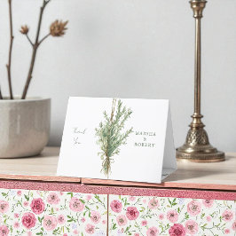 Cartões de agradecimentos de Casamento Rosemary Co