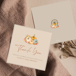 Cartões de agradecimentos de Casamento Rustic Fall