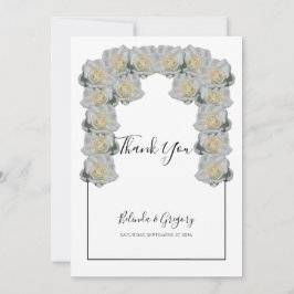 Cartões de agradecimentos de Casamento Rustic Whit