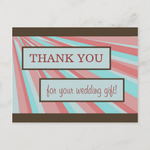Cartões de agradecimentos de Casamento - Simples
