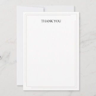 Cartões de agradecimentos de Casamento Simples Ele